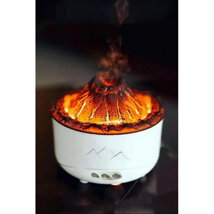 Зволожувач повітря Вулкан з ефектом полум'я та підсвічуванням від компанії Інтернет-магазин  towershop.online - фото 1