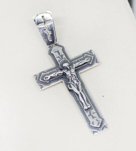 Православний хрест срібний Арт:3543-ч 2,3 г