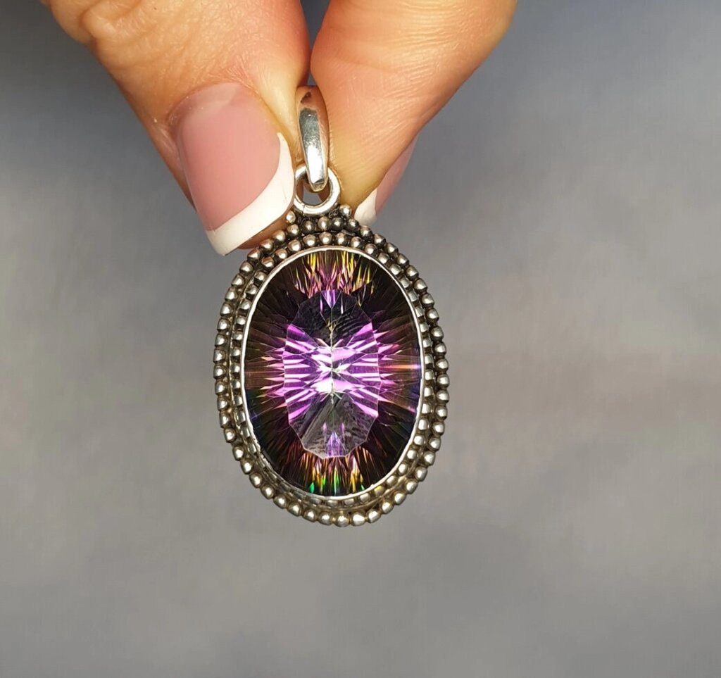 Срібний підвіс з Mystic Topaz 13,26 g від компанії ПП Аргентум - фото 1