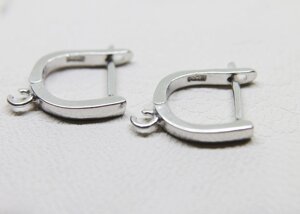 Застібки швензи срібні родованим для сережок 2,13 г