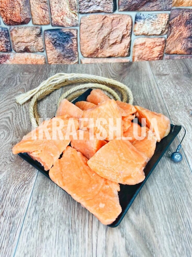 М'ясо лосося обрізь свіжоморожені без шкури від компанії Ikrafish_ua - фото 1