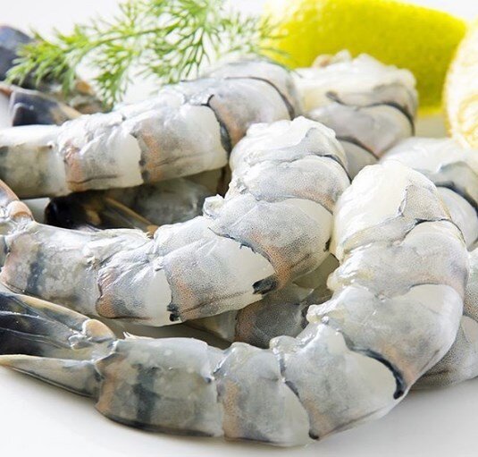 Креветка черная тигровая без головы