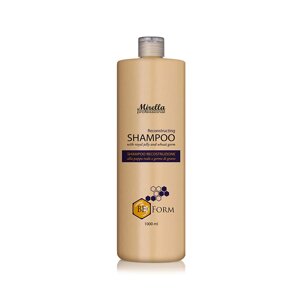 Відновлювальний шампунь для пошкодженого волосся з маточним молочком 1000 мл, Mirella BeeForm