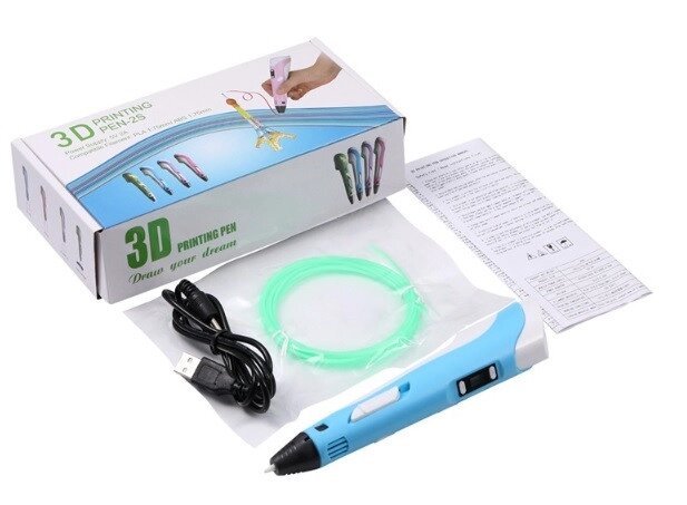 3D ручка 3DPen-2S з LCD дисплеєм від компанії Інтернет-магазин "BUY-OPT" - фото 1