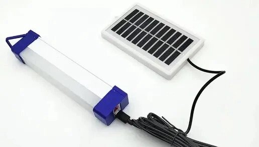 Акумуляторна кемпінгова лампа з магнітами та сонячною панеллю 32 см CBK BK-300 від компанії Інтернет-магазин "BUY-OPT" - фото 1