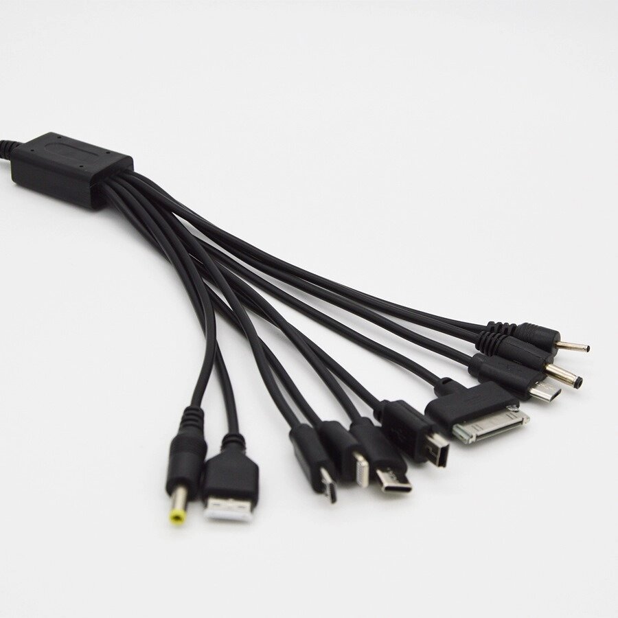 Кабель USB - 10 роз'ємів для зарядки універсальний від компанії Інтернет-магазин "BUY-OPT" - фото 1