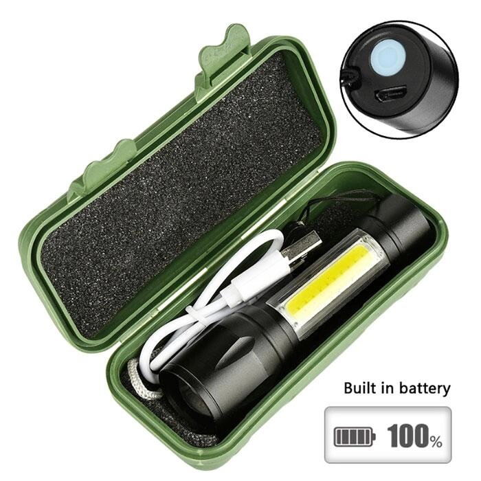 Ліхтар USB BL-513 акумуляторний Q5 від компанії Інтернет-магазин "BUY-OPT" - фото 1