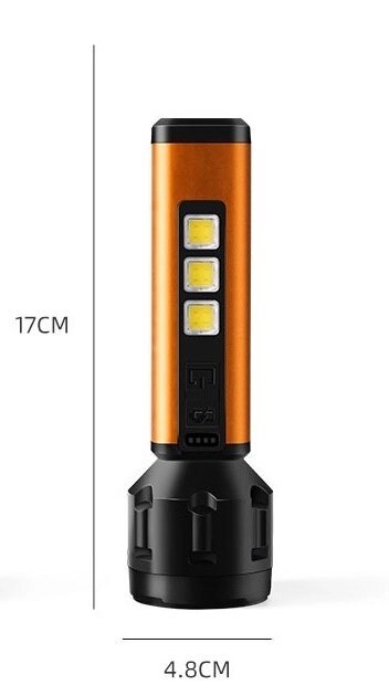 Ліхтарик ручної акумуляторний Coba F-217 від компанії Інтернет-магазин "BUY-OPT" - фото 1