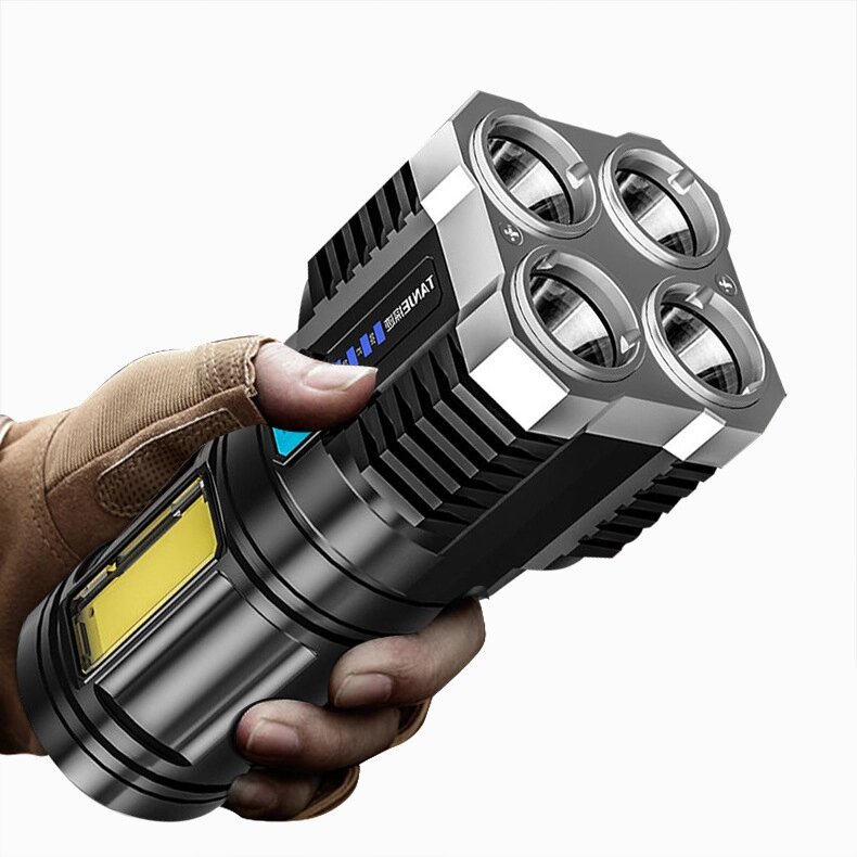 Ліхтарик ручної акумуляторний X509 4LED+COB від компанії Інтернет-магазин "BUY-OPT" - фото 1