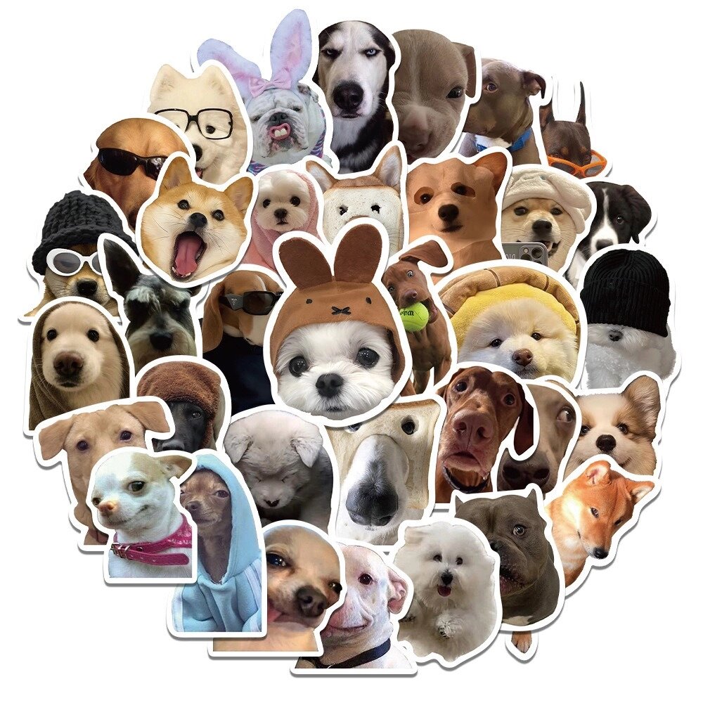 Набір наклейок Dogs 50 шт, стікери самоклеючі від компанії Інтернет-магазин "BUY-OPT" - фото 1