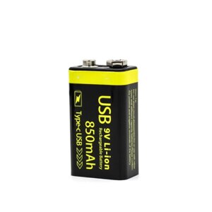 Акумулятор USB 9v Крона 850mAh