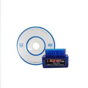 Автомобільний діагностичний бездротовий сканер (Bluetooth) Mini OBD2 ELM327 адаптер (v2.1)