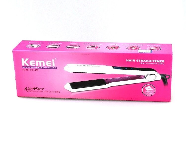 Професійний випрямляч для волосся Kemei KM-1088 від компанії Інтернет-магазин "BUY-OPT" - фото 1