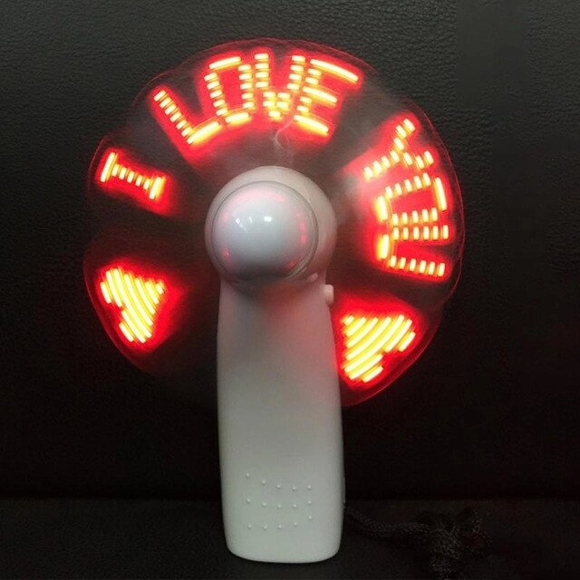 Ручний міні вентилятор I love You від компанії Інтернет-магазин "BUY-OPT" - фото 1