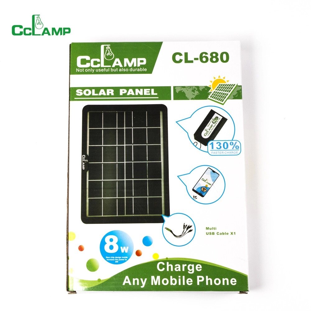 Сонячна панель Solar panel CClamp CL680 6V - 8W. від компанії Інтернет-магазин "BUY-OPT" - фото 1
