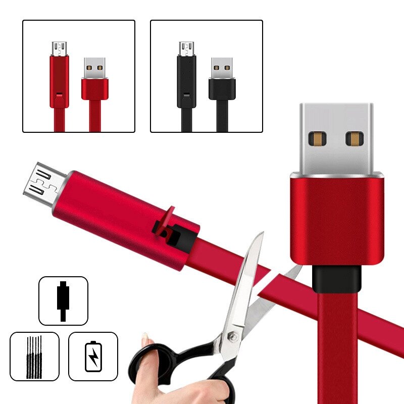Відновлюваний зарядний дата кабель Micro USB 1,5 m Reborn ##от компании## Інтернет-магазин "BUY-OPT" - ##фото## 1