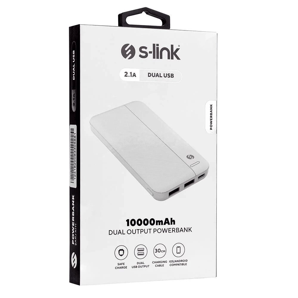 Зовнішній акумулятор Power Bank S-Link 10000mAh від компанії Інтернет-магазин "BUY-OPT" - фото 1