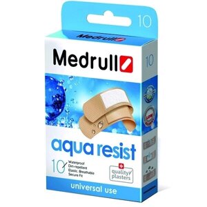 Пластир Medrull "Aqua Resist", з полімерного матеріалу, кількість 10шт