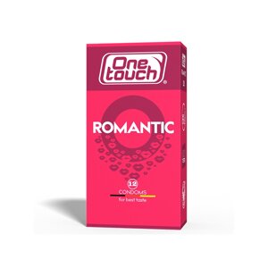 Презервативи One Touch Romantic з ароматизованою (смаковою) силіконовою змазкою з накопичувачем (12шт.)