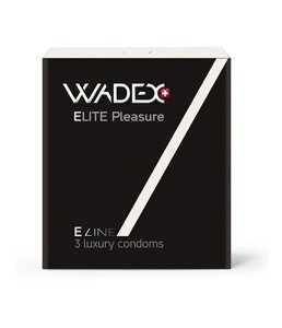 Презервативи особливо тонкі в силіконовій змазці з накопичувачем Wadex Elite Pleasure (3 шт.)