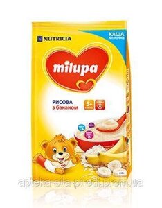 Молочна каша Milupa Милупа рисова з бананом для дітей з 5 місяців, 210 г