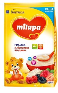 Молочна каша Milupa Милупа рисова з лісовими ягодами для дітей з 5 місяців, 210 г