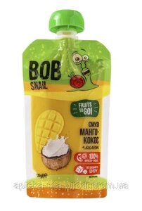 Натуральне фруктове пюре Snail Bob Смузі Манго Кокос 120 г