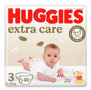 Підгузки Хаггіс Huggies Extra Care Size Розмір 3 (6-10 кг), 40шт.