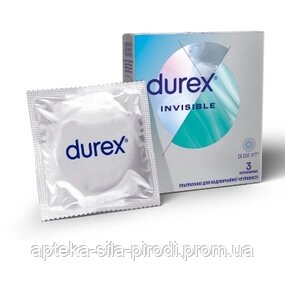 Презервативи Durex Invisible ультратонкі, для неймовірної чутливості, 3 шт