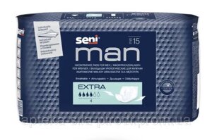 Прокладки урологiчнi чоловічі Seni Man extra 15