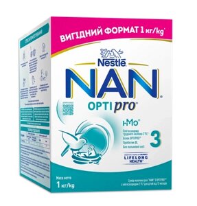 Суха молочна суміш NAN 3 Optipro для дітей з 12 місяців (НАН), 800 г
