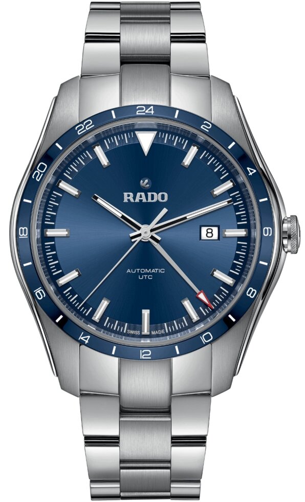 Часы наручные мужские RADO HYPERCHROME AUTOMATIC UTC 01.771.6050.3.020/R32050203 с двумя часовыми поясами ##от компании## "Cronos" вне времени - ##фото## 1