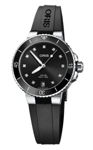 Часы наручные женские Oris Diving Aquis Date Diamonds 733.7731.4194 RS 4.18.64