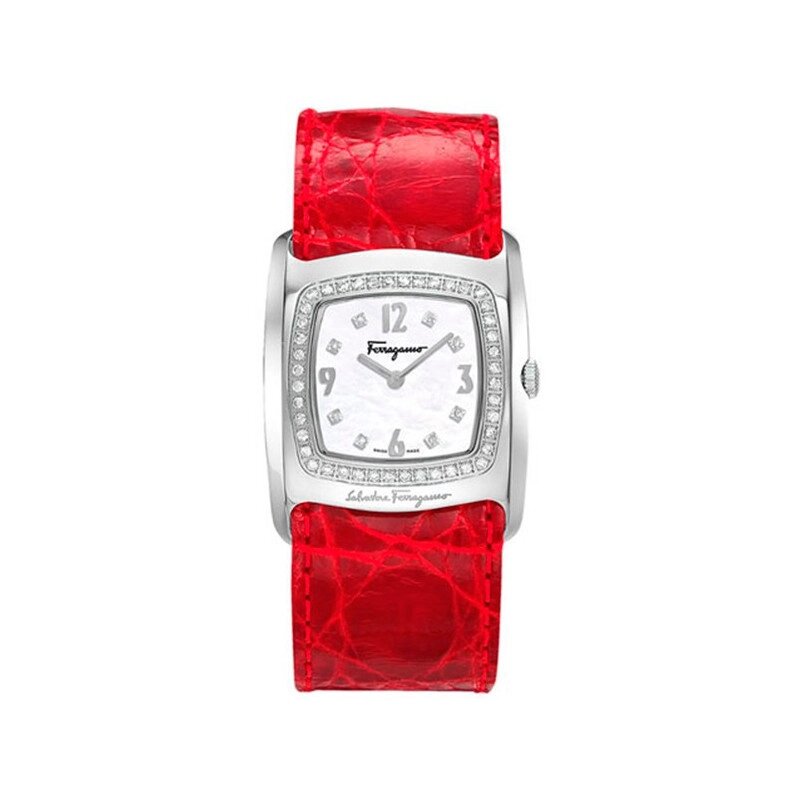 Часы наручные женские с бриллиантами Salvatore Ferragamo VARA Fr51sbq9191is800 от компании "Cronos" вне времени - фото 1