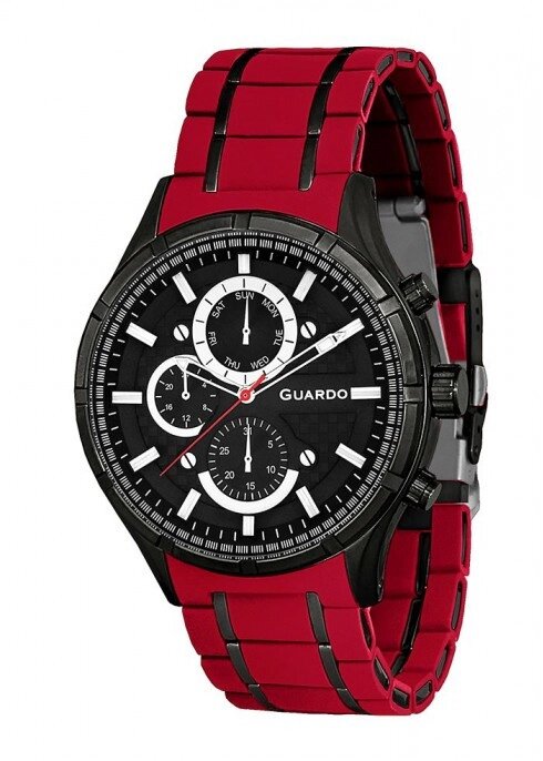Чоловічі наручні годинники Guardo 011531-7 (m. BBR) від компанії "Cronos" поза часом - фото 1