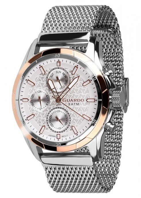Чоловічі наручні годинники Guardo B01113(m) RgsW від компанії "Cronos" поза часом - фото 1