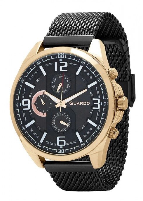 Чоловічі наручні годинники Guardo B01361(m) RgBB від компанії "Cronos" поза часом - фото 1