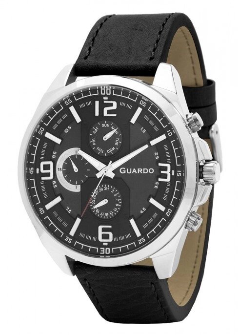 Чоловічі наручні годинники Guardo B01361 SBB від компанії "Cronos" поза часом - фото 1