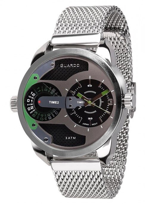 Чоловічі наручні годинники Guardo P10538(m) SB від компанії "Cronos" поза часом - фото 1