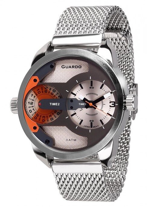 Чоловічі наручні годинники Guardo P10538(m) SSO від компанії "Cronos" поза часом - фото 1