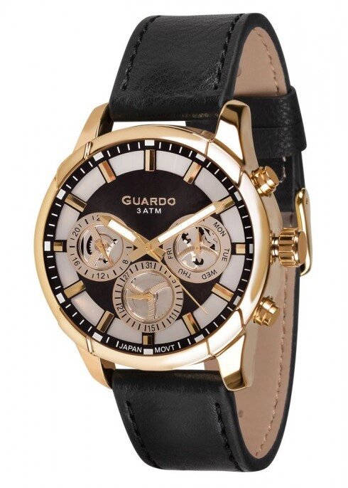 Чоловічі наручні годинники Guardo P10947 GBB від компанії "Cronos" поза часом - фото 1