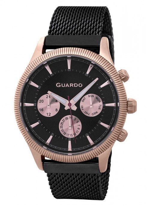 Чоловічі наручні годинники Guardo P11102(m) RgBB від компанії "Cronos" поза часом - фото 1