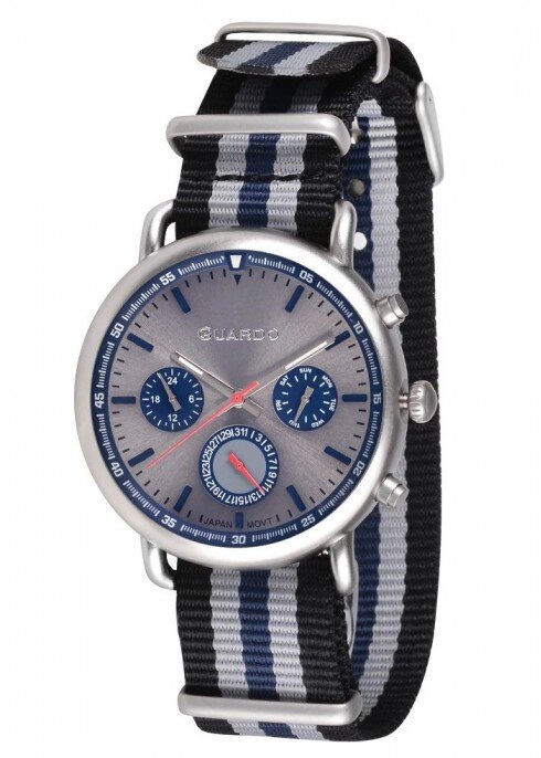 Чоловічі наручні годинники Guardo P11146 SGr від компанії "Cronos" поза часом - фото 1