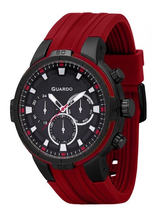 Чоловічі наручні годинники Guardo P11149 BBR від компанії "Cronos" поза часом - фото 1