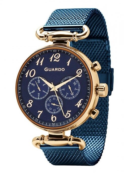 Чоловічі наручні годинники Guardo P11221(m) RgBlBl від компанії "Cronos" поза часом - фото 1