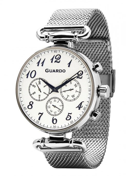 Чоловічі наручні годинники Guardo P11221(m) SW від компанії "Cronos" поза часом - фото 1