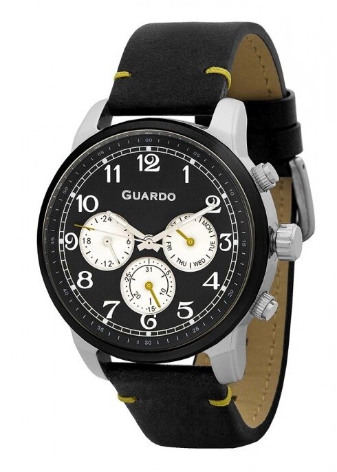 Чоловічі наручні годинники Guardo P11254 SBB від компанії "Cronos" поза часом - фото 1