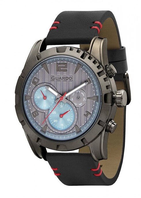 Чоловічі наручні годинники Guardo P11259 BGrB від компанії "Cronos" поза часом - фото 1
