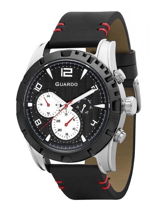 Чоловічі наручні годинники Guardo P11259 SBB від компанії "Cronos" поза часом - фото 1