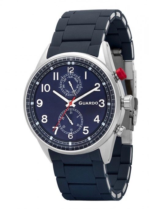 Чоловічі наручні годинники Guardo P11269 (m) SBlBl від компанії "Cronos" поза часом - фото 1